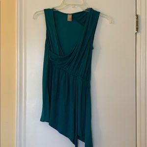 Teal asymmetrical tank
